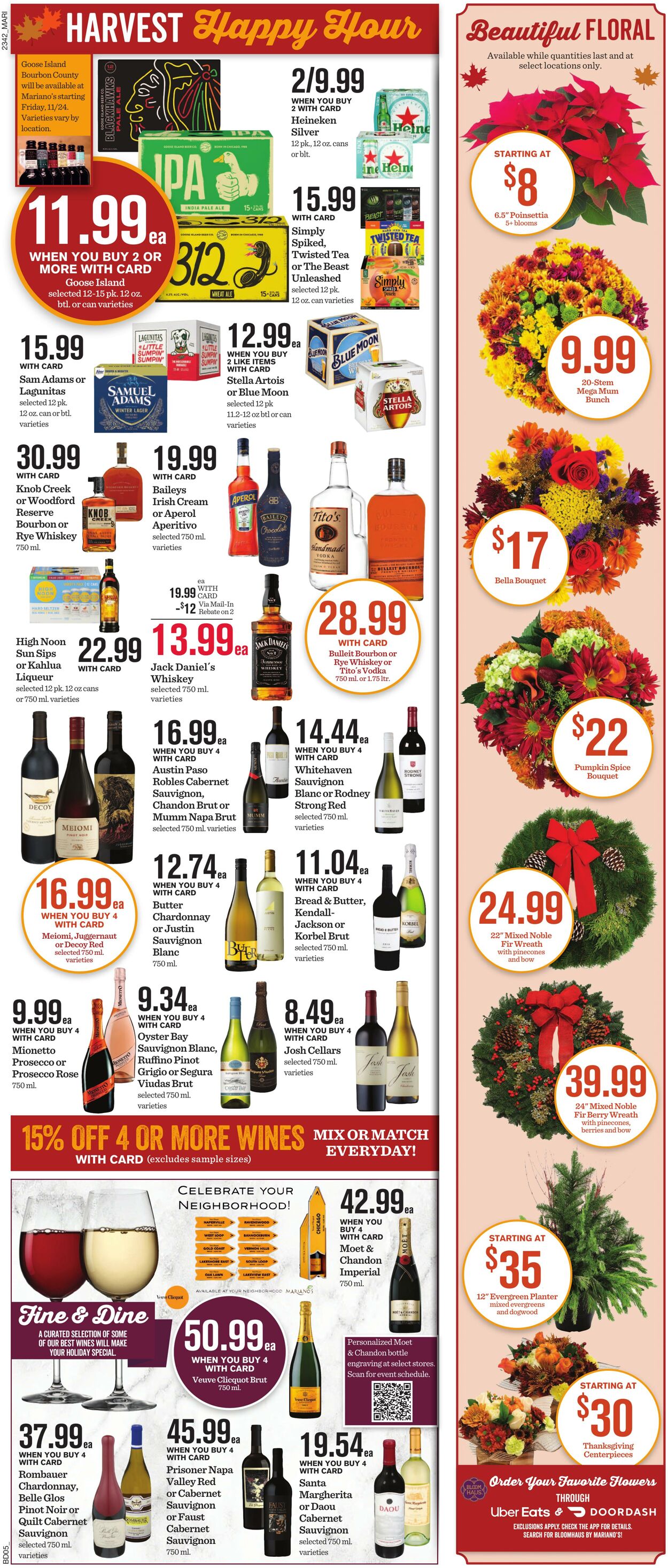 Weekly ad Mariano's 11/15/2023 - 11/23/2023