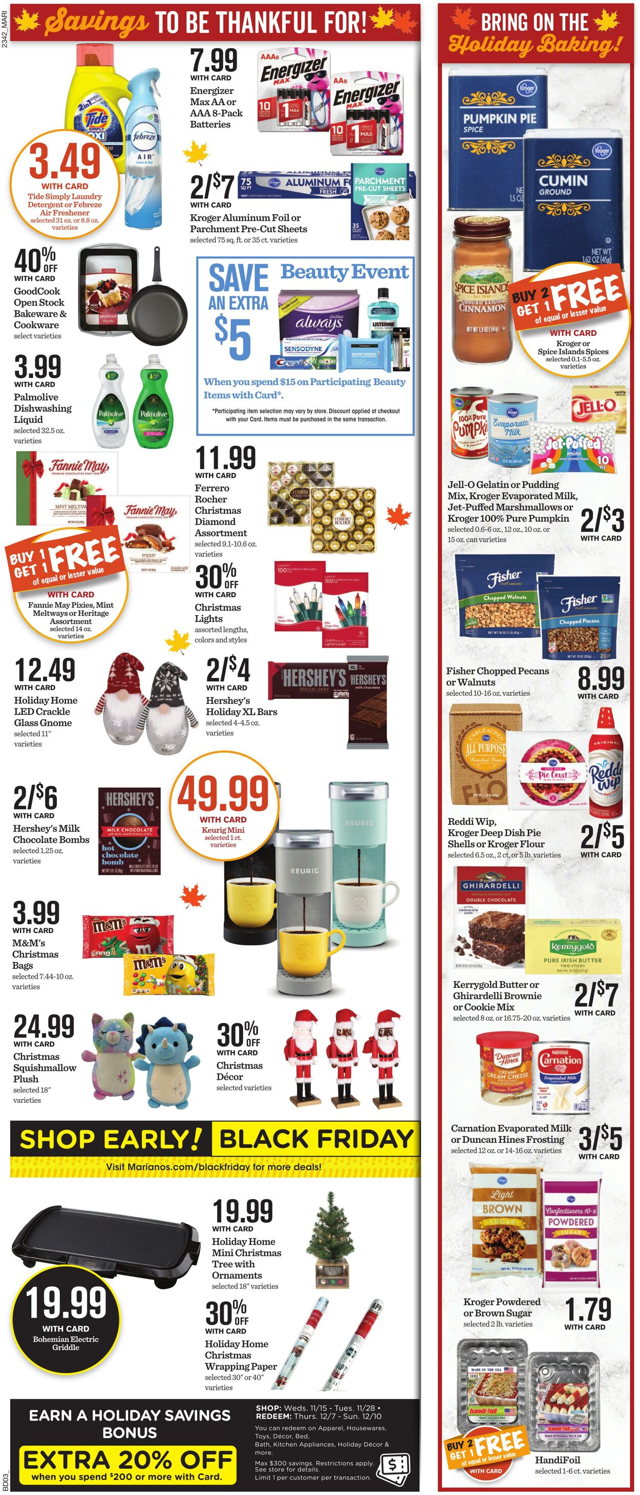 Weekly ad Mariano's 11/15/2023 - 11/23/2023