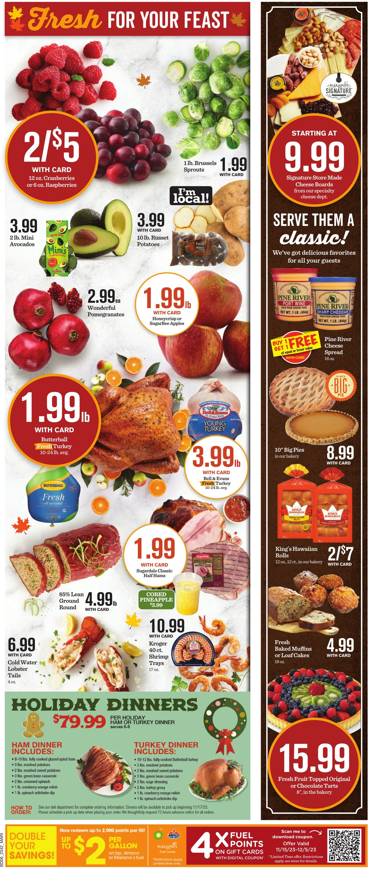 Weekly ad Mariano's 11/15/2023 - 11/23/2023