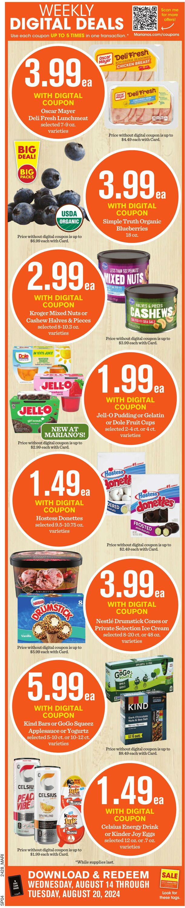 Weekly ad Mariano's 08/14/2024 - 08/20/2024