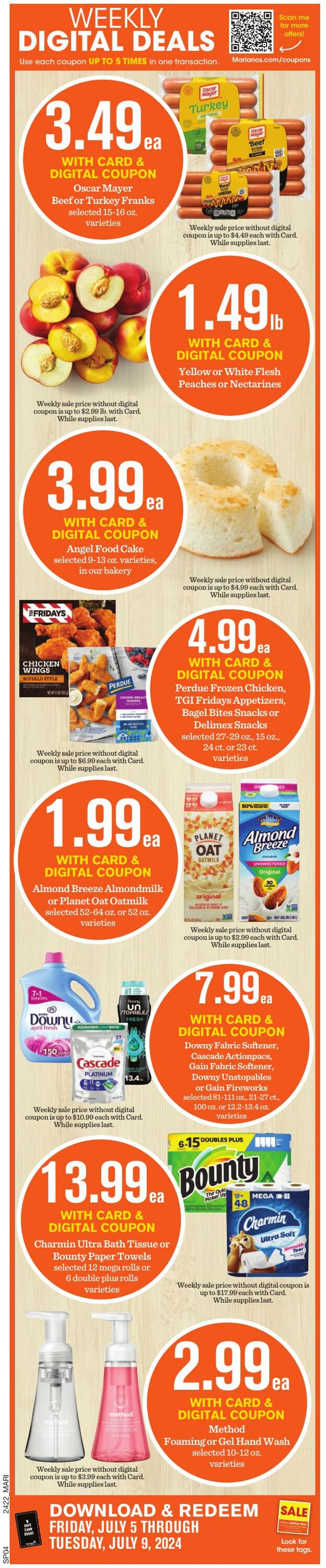 Weekly ad Mariano's 07/05/2024 - 07/09/2024