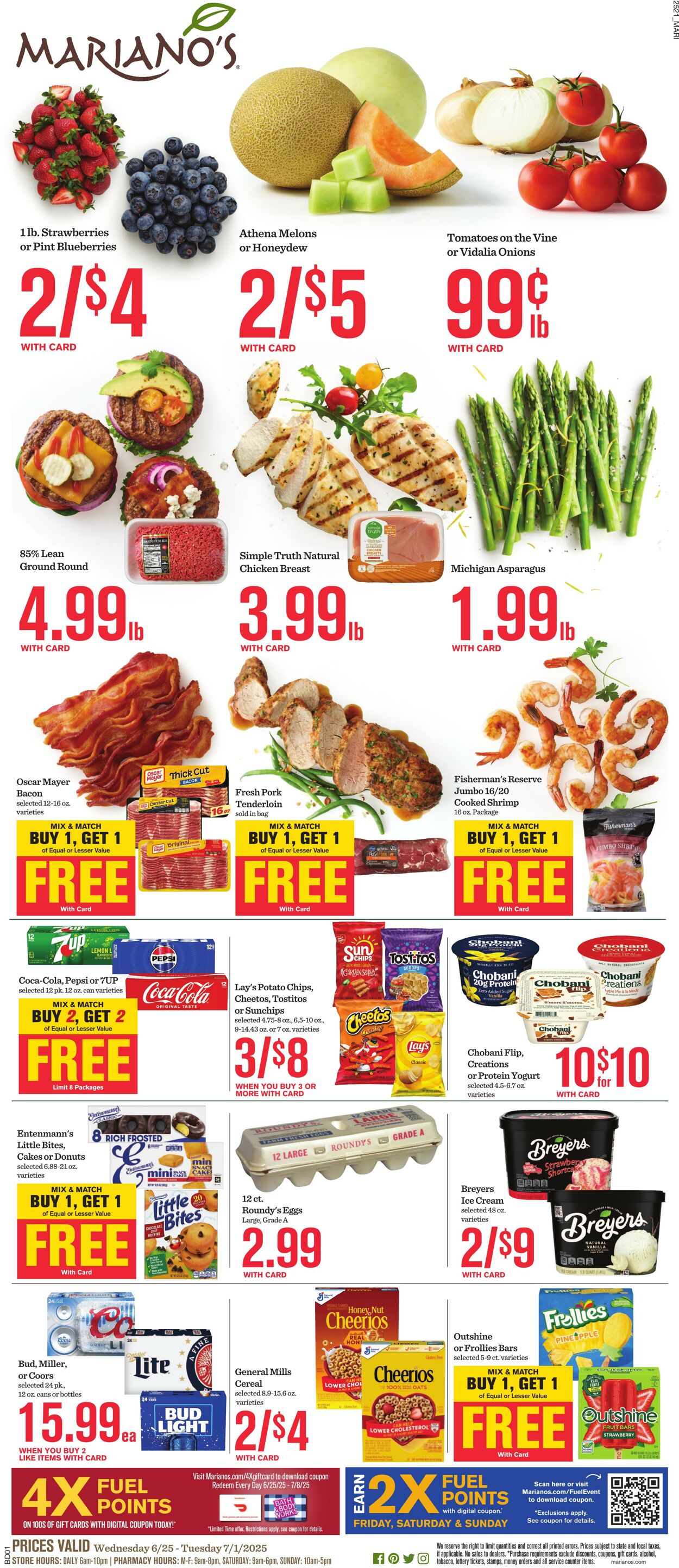 Weekly ad Mariano's 06/25/2025 - 07/01/2025