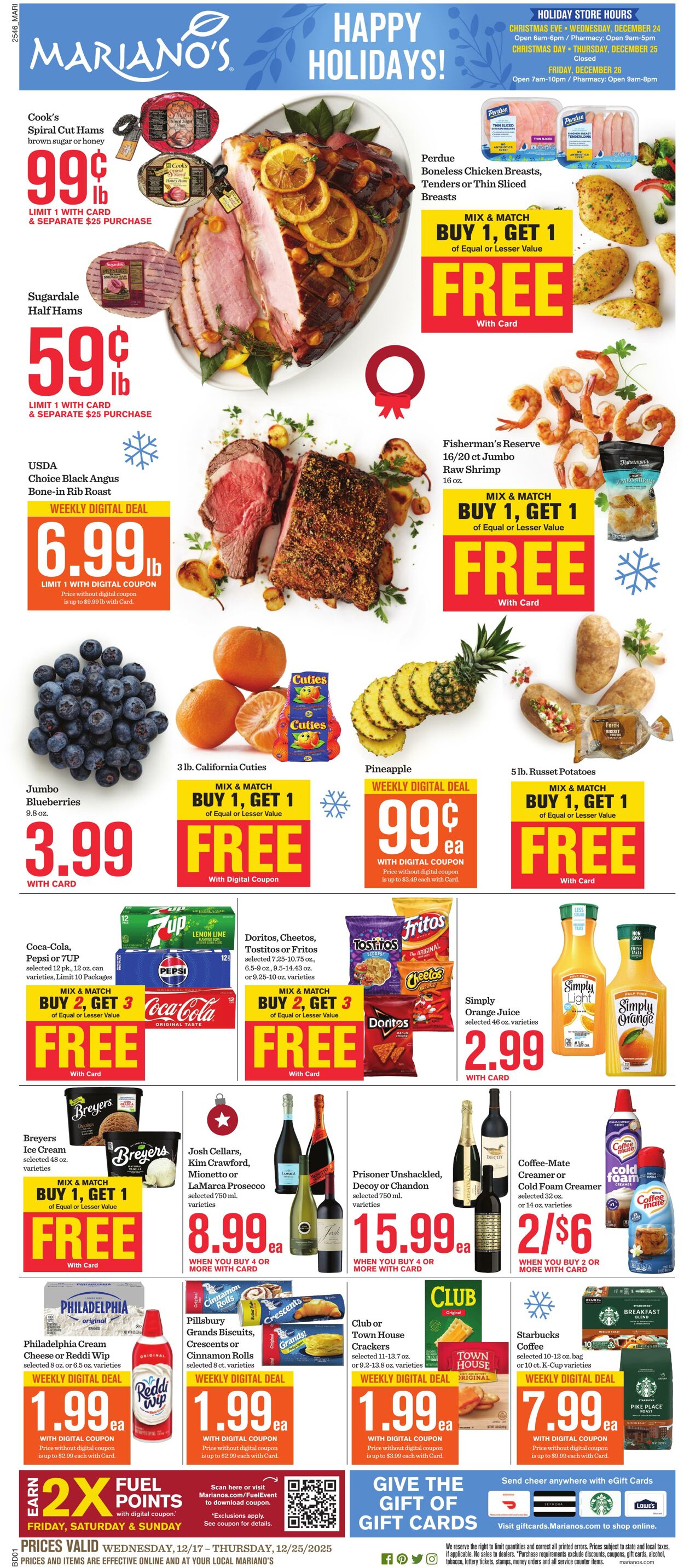 Weekly ad Mariano's 12/17/2025 - 12/25/2025