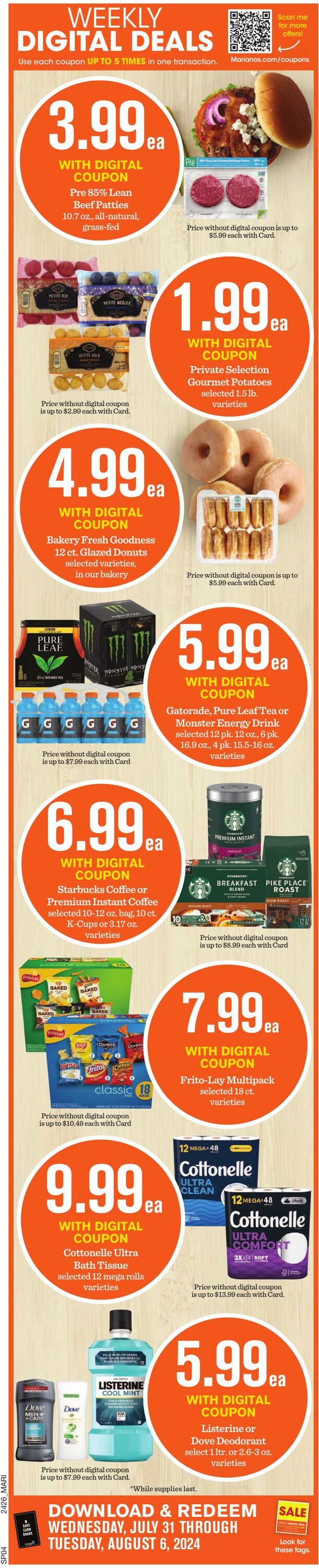 Weekly ad Mariano's 07/31/2024 - 08/06/2024