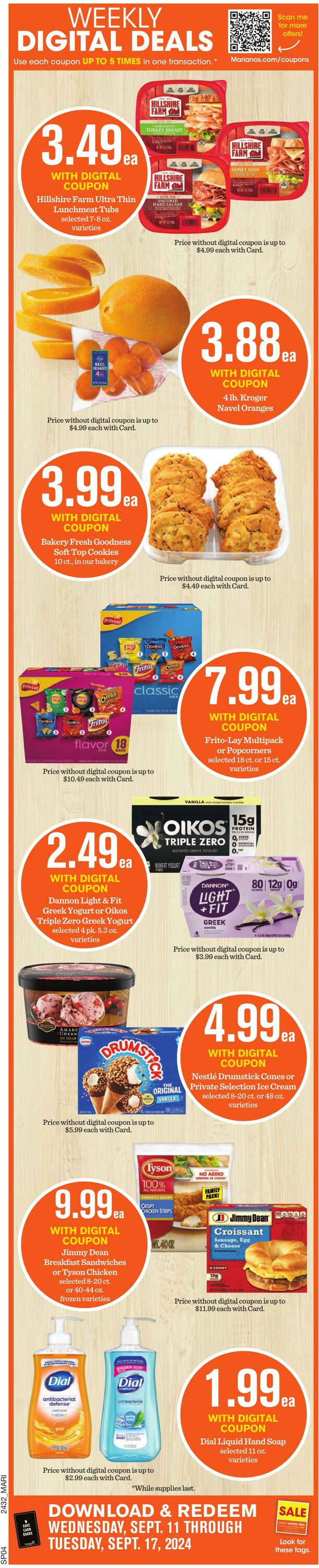 Weekly ad Mariano's 09/11/2024 - 09/17/2024