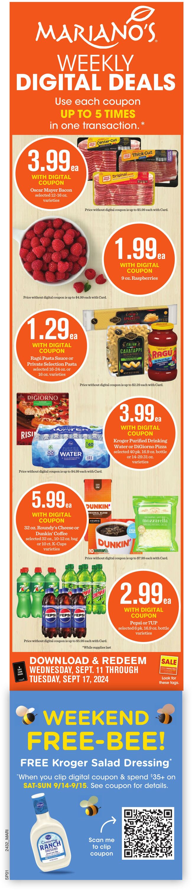 Weekly ad Mariano's 09/11/2024 - 09/17/2024