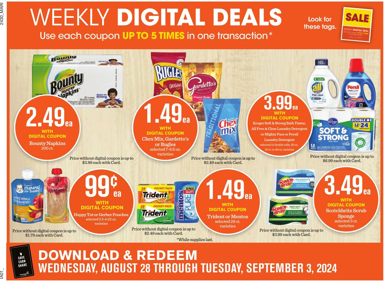 Weekly ad Mariano's 08/28/2024 - 09/03/2024