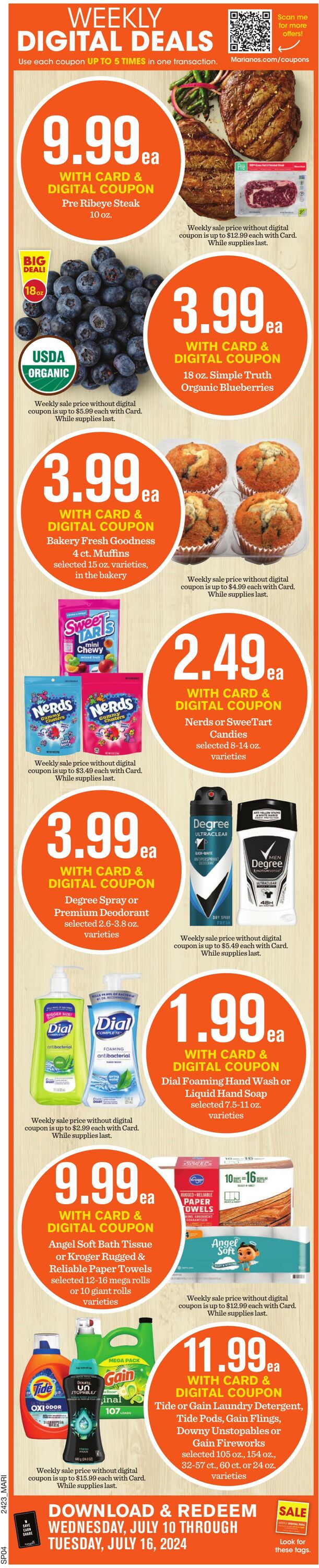 Weekly ad Mariano's 07/10/2024 - 07/16/2024