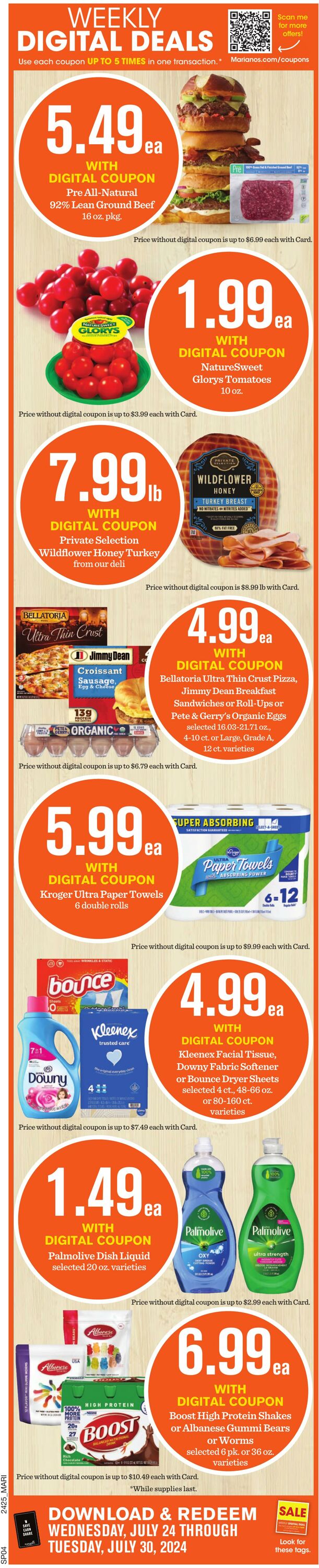 Weekly ad Mariano's 07/24/2024 - 07/30/2024