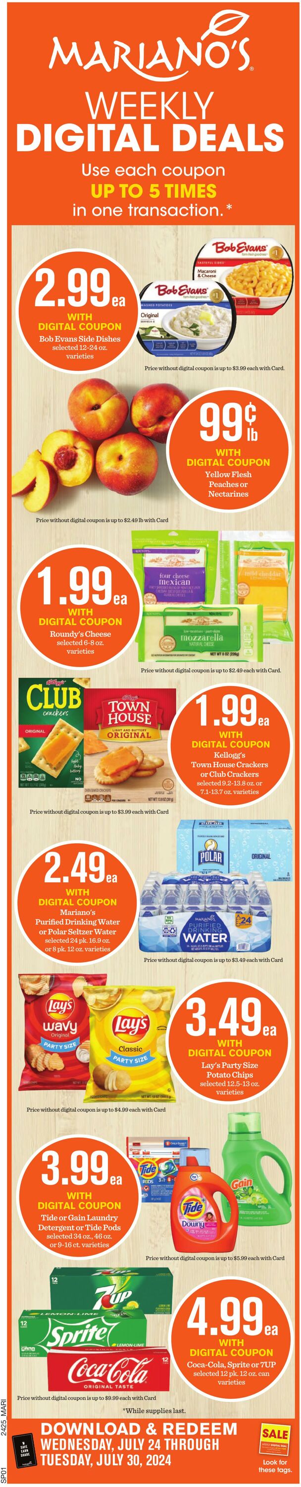 Weekly ad Mariano's 07/24/2024 - 07/30/2024