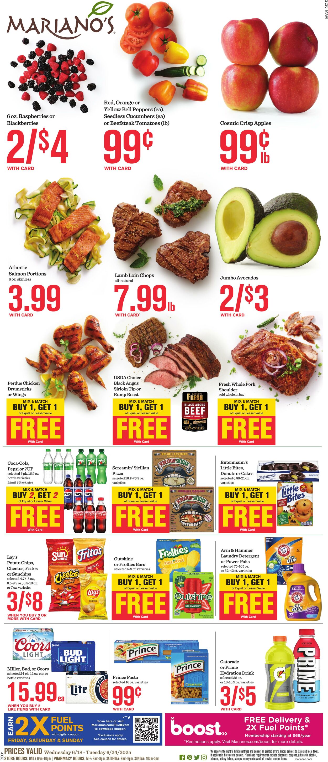Weekly ad Mariano's 06/18/2025 - 06/24/2025