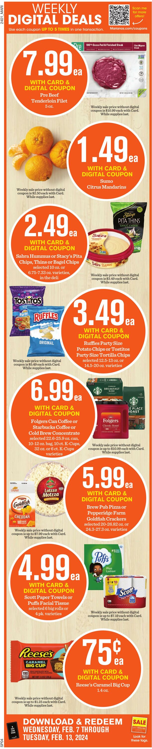 Weekly ad Mariano's 02/07/2024 - 02/13/2024