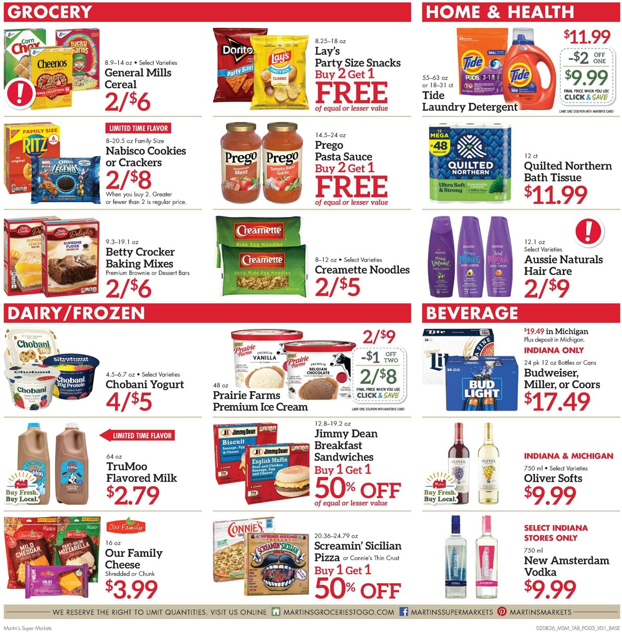 Weekly ad Martin's Supermarkets 02/08/2026 - 02/14/2026