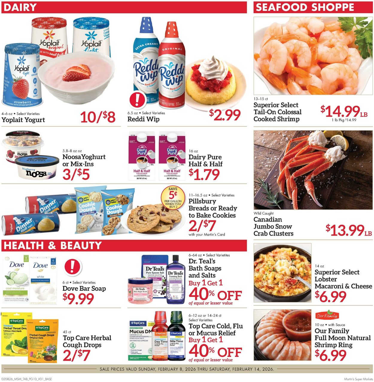 Weekly ad Martin's Supermarkets 02/08/2026 - 02/14/2026