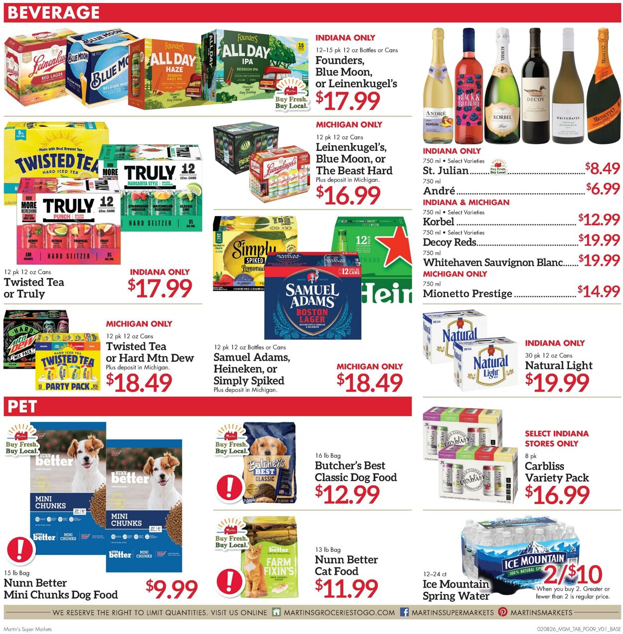 Weekly ad Martin's Supermarkets 02/08/2026 - 02/14/2026