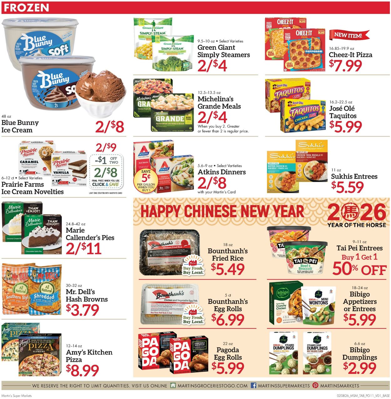 Weekly ad Martin's Supermarkets 02/08/2026 - 02/14/2026