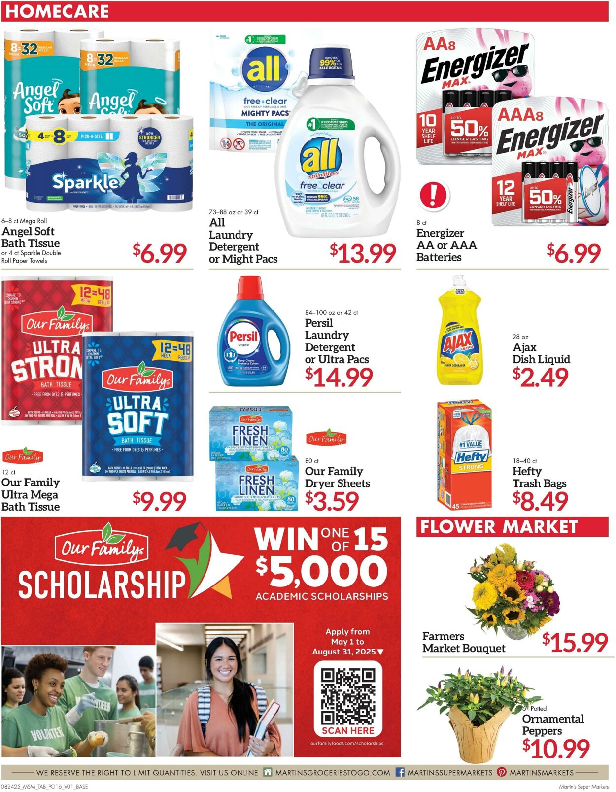 Weekly ad Martin's Supermarkets 08/24/2025 - 08/30/2025
