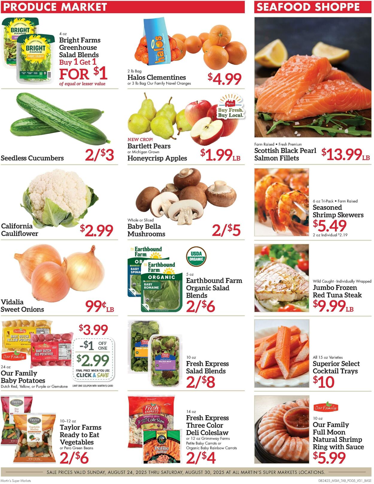 Weekly ad Martin's Supermarkets 08/24/2025 - 08/30/2025
