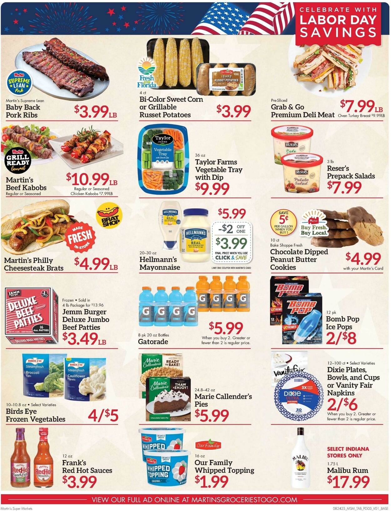 Weekly ad Martin's Supermarkets 08/24/2025 - 08/30/2025