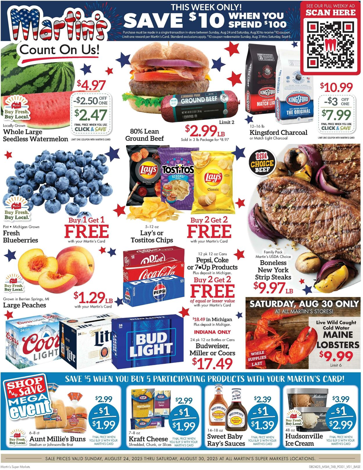 Weekly ad Martin's Supermarkets 08/24/2025 - 08/30/2025