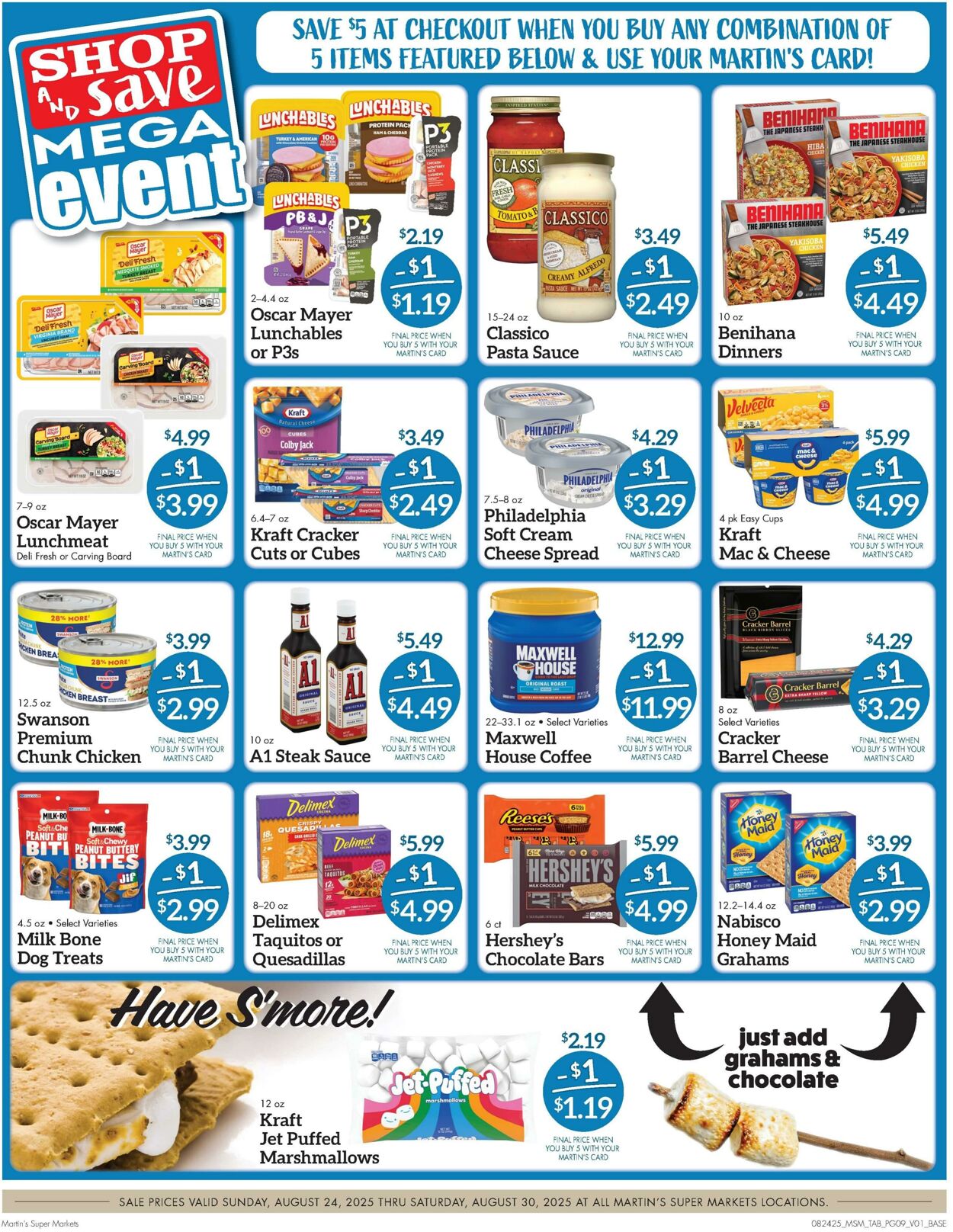 Weekly ad Martin's Supermarkets 08/24/2025 - 08/30/2025