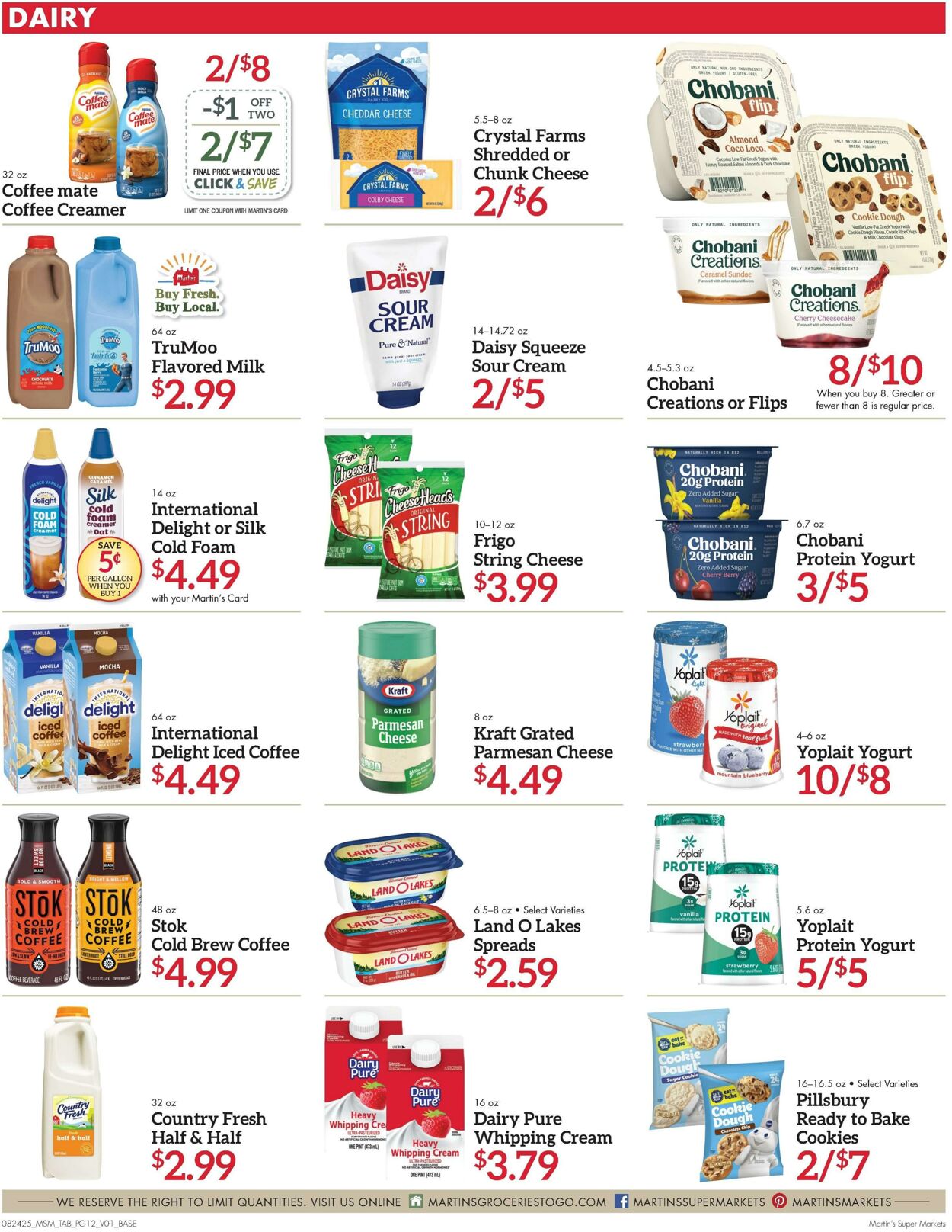 Weekly ad Martin's Supermarkets 08/24/2025 - 08/30/2025