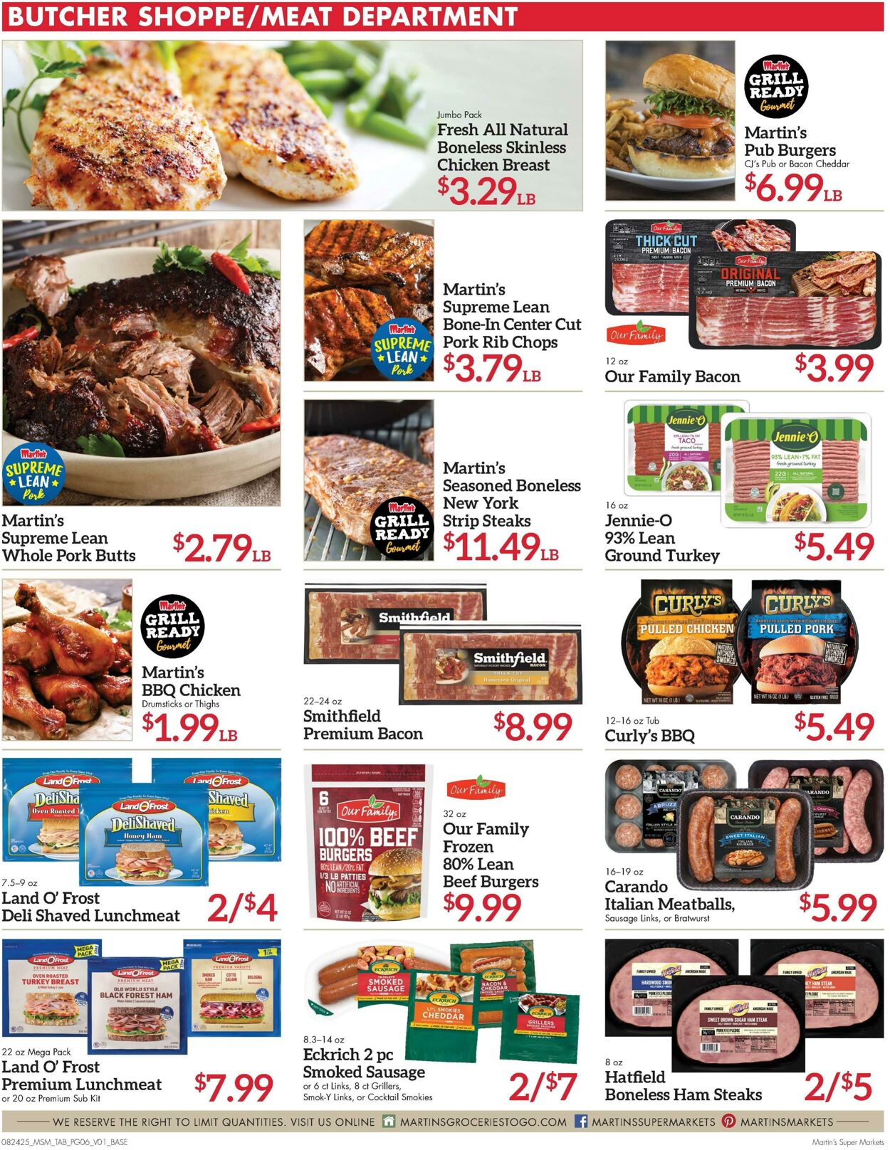Weekly ad Martin's Supermarkets 08/24/2025 - 08/30/2025