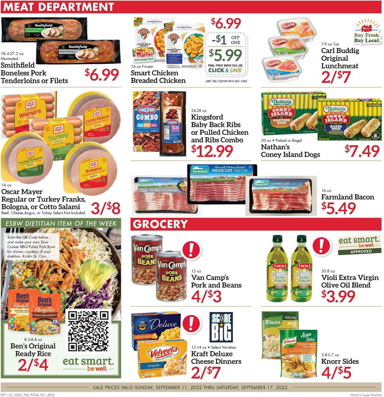 Weekly ad Martin's Supermarkets 09/11/2022 - 09/17/2022