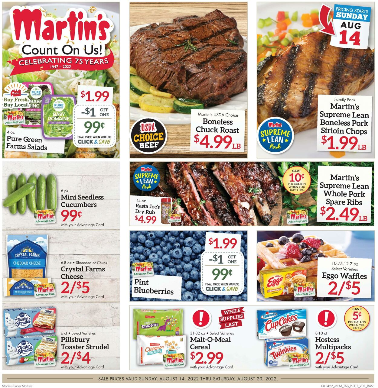 Weekly ad Martin's Supermarkets 08/14/2022 - 08/20/2022