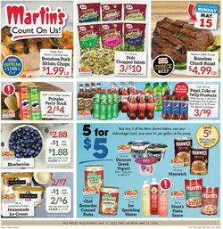 Weeklyad Martin's Supermarkets 05/15/2022-05/21/2022