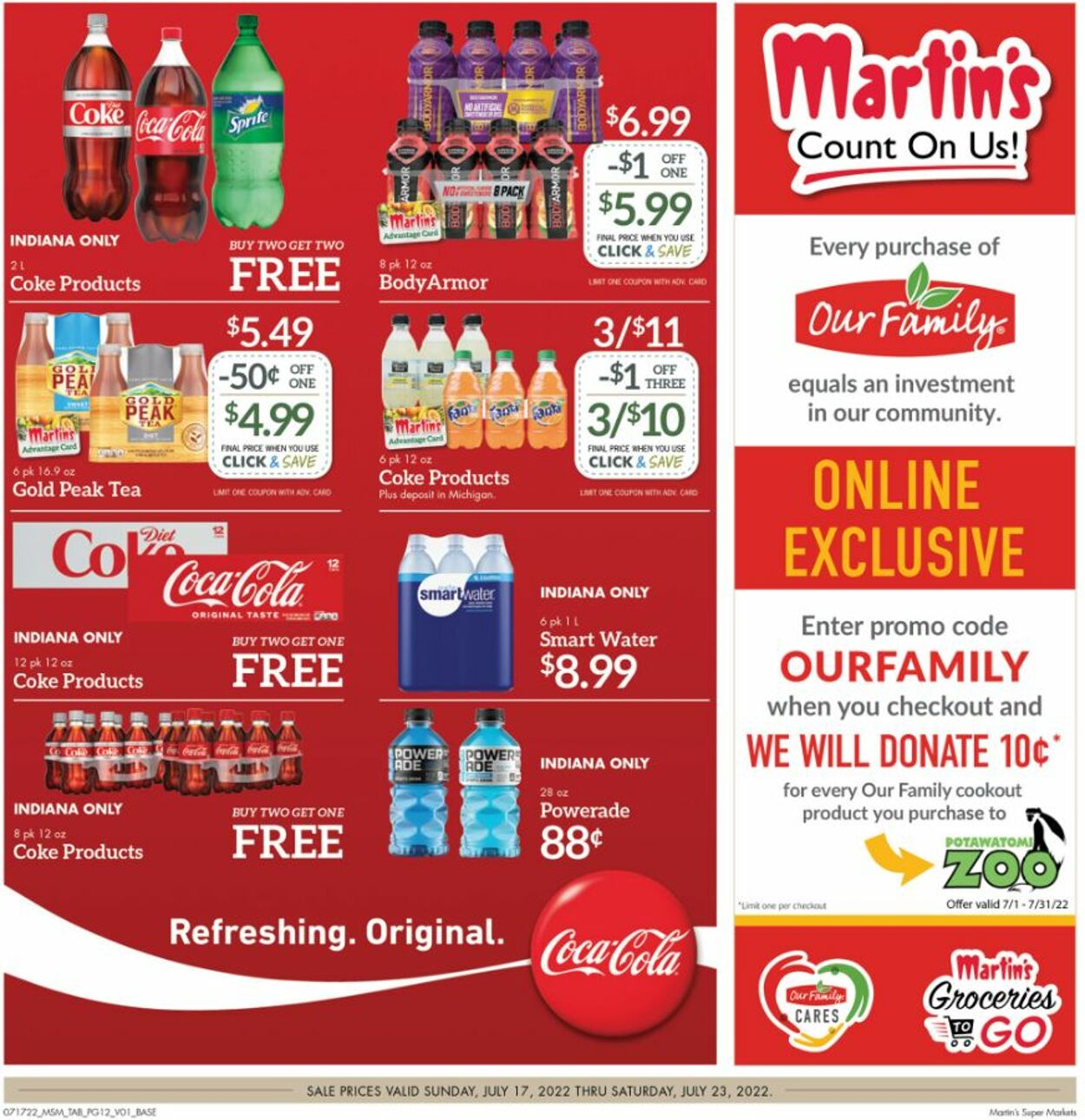 Weekly ad Martin's Supermarkets 07/17/2022 - 07/23/2022