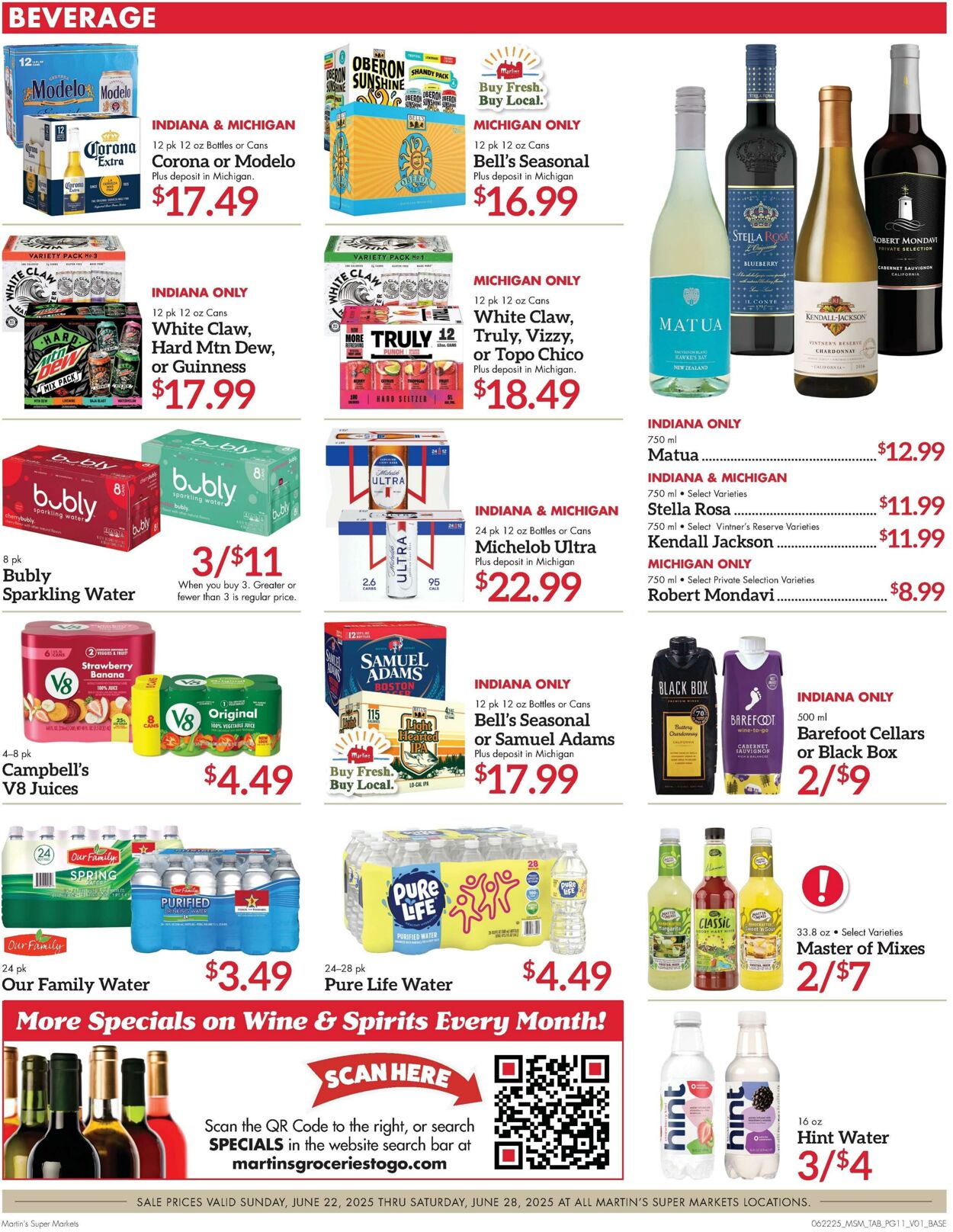 Weekly ad Martin's Supermarkets 06/22/2025 - 06/28/2025