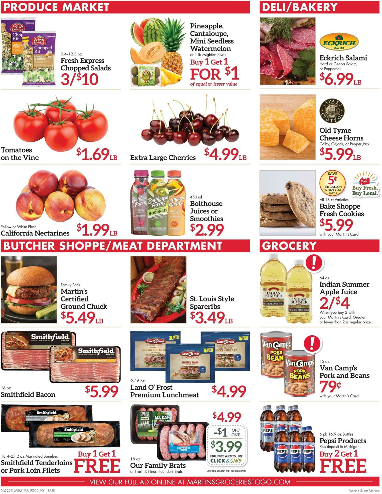 Weekly ad Martin's Supermarkets 06/22/2025 - 06/28/2025
