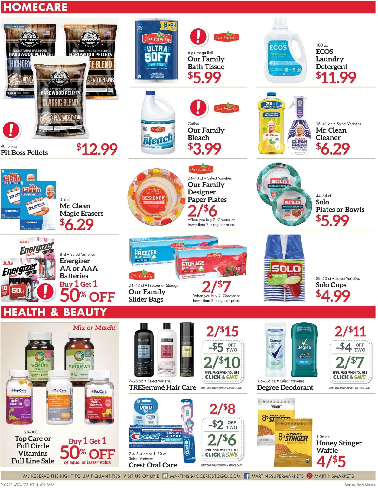 Weekly ad Martin's Supermarkets 06/22/2025 - 06/28/2025