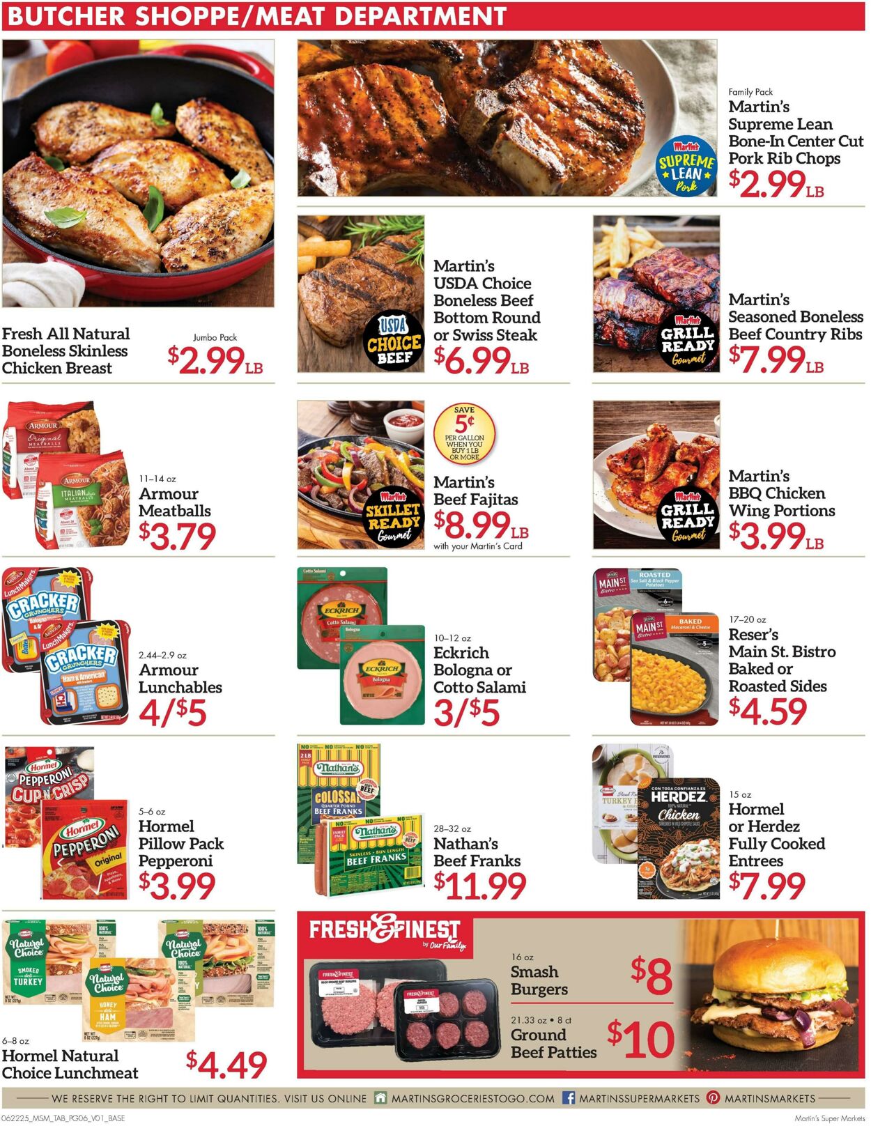 Weekly ad Martin's Supermarkets 06/22/2025 - 06/28/2025