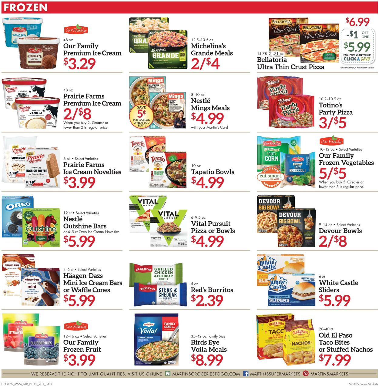 Weekly ad Martin's Supermarkets 03/08/2026 - 03/14/2026