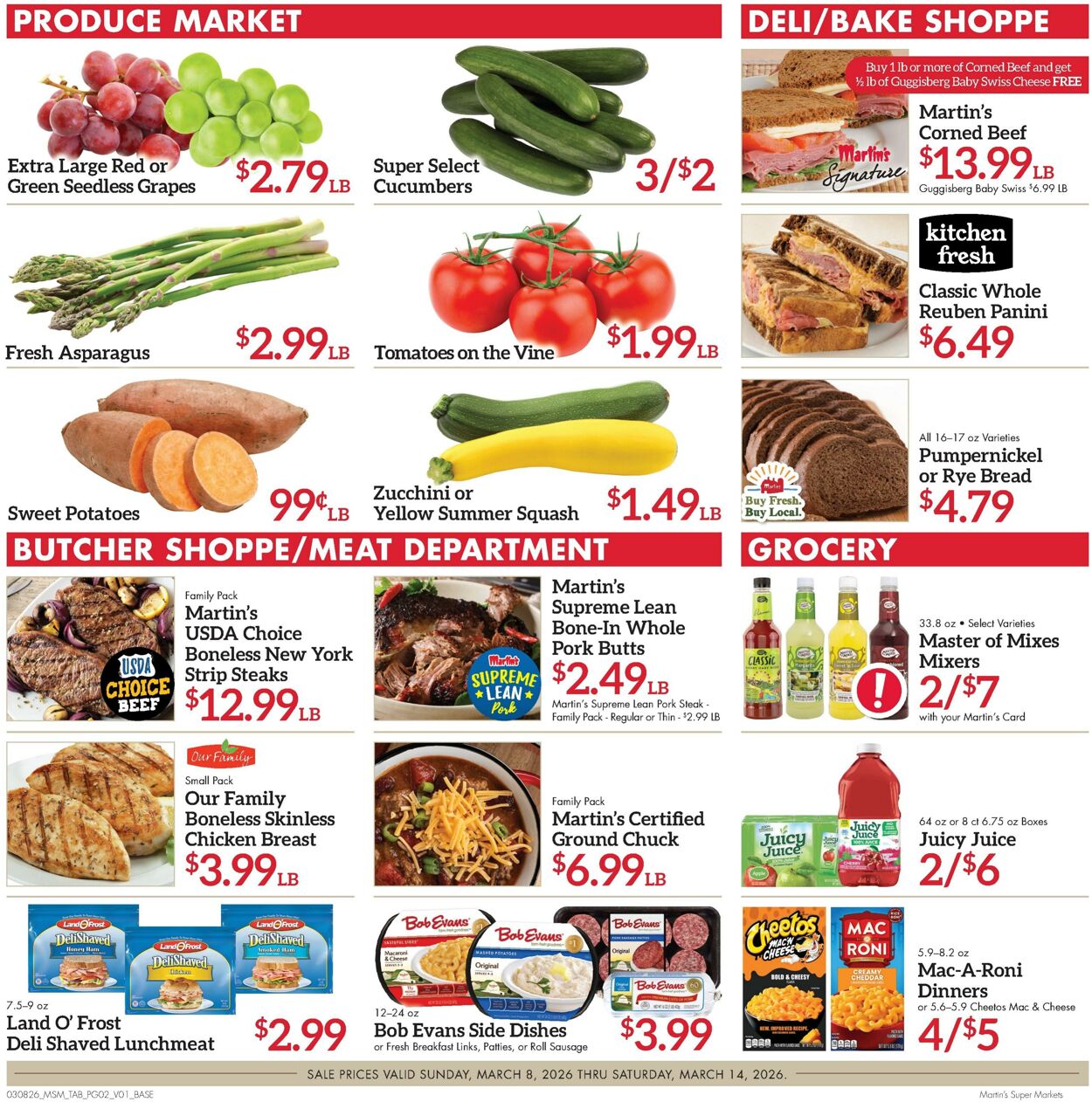 Weekly ad Martin's Supermarkets 03/08/2026 - 03/14/2026