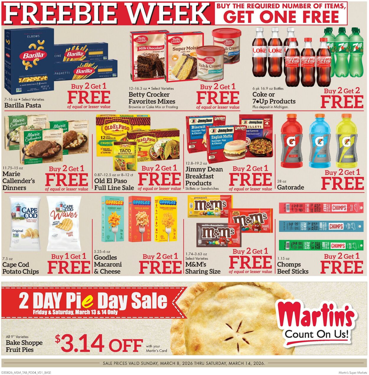 Weekly ad Martin's Supermarkets 03/08/2026 - 03/14/2026