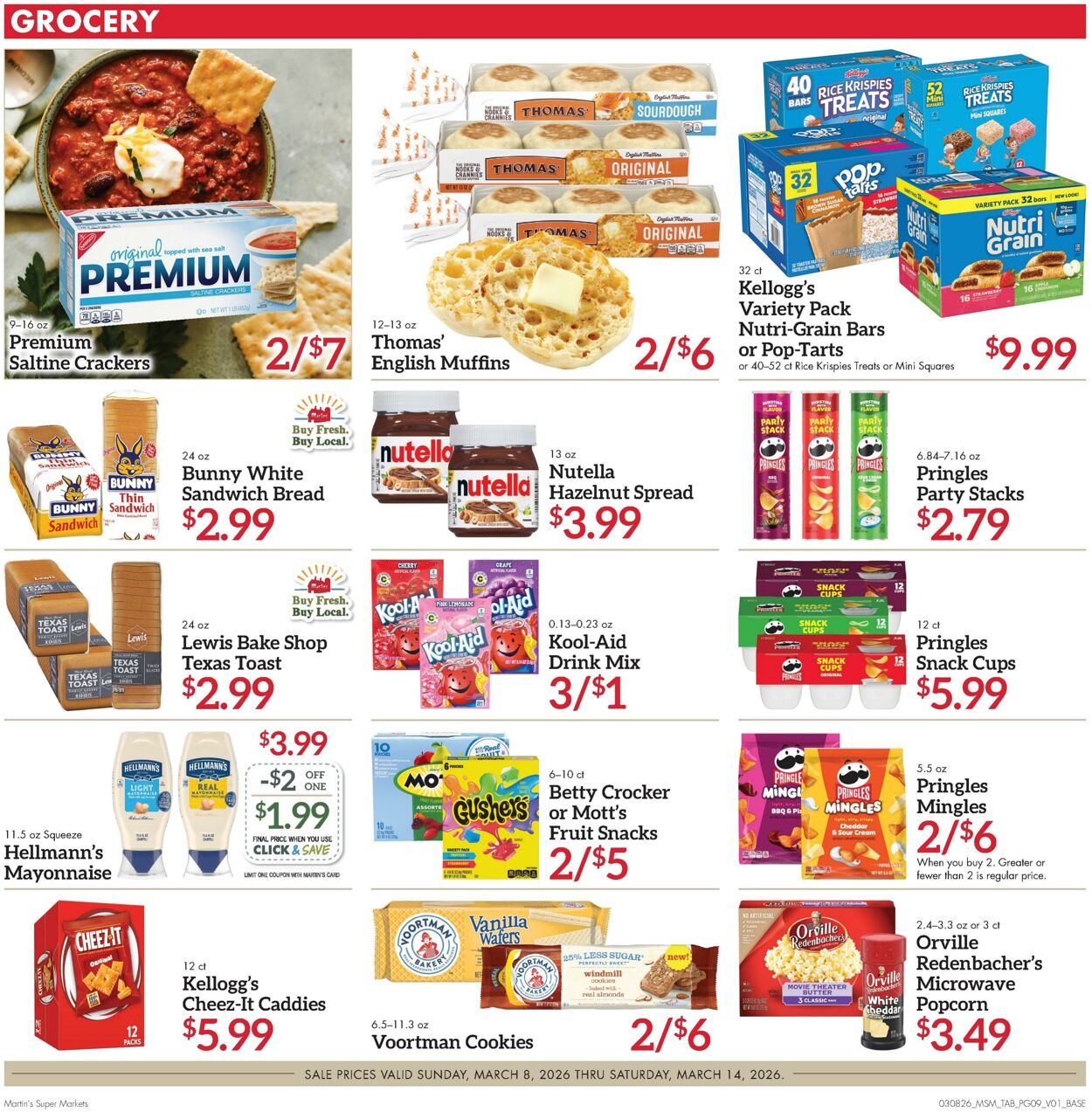 Weekly ad Martin's Supermarkets 03/08/2026 - 03/14/2026