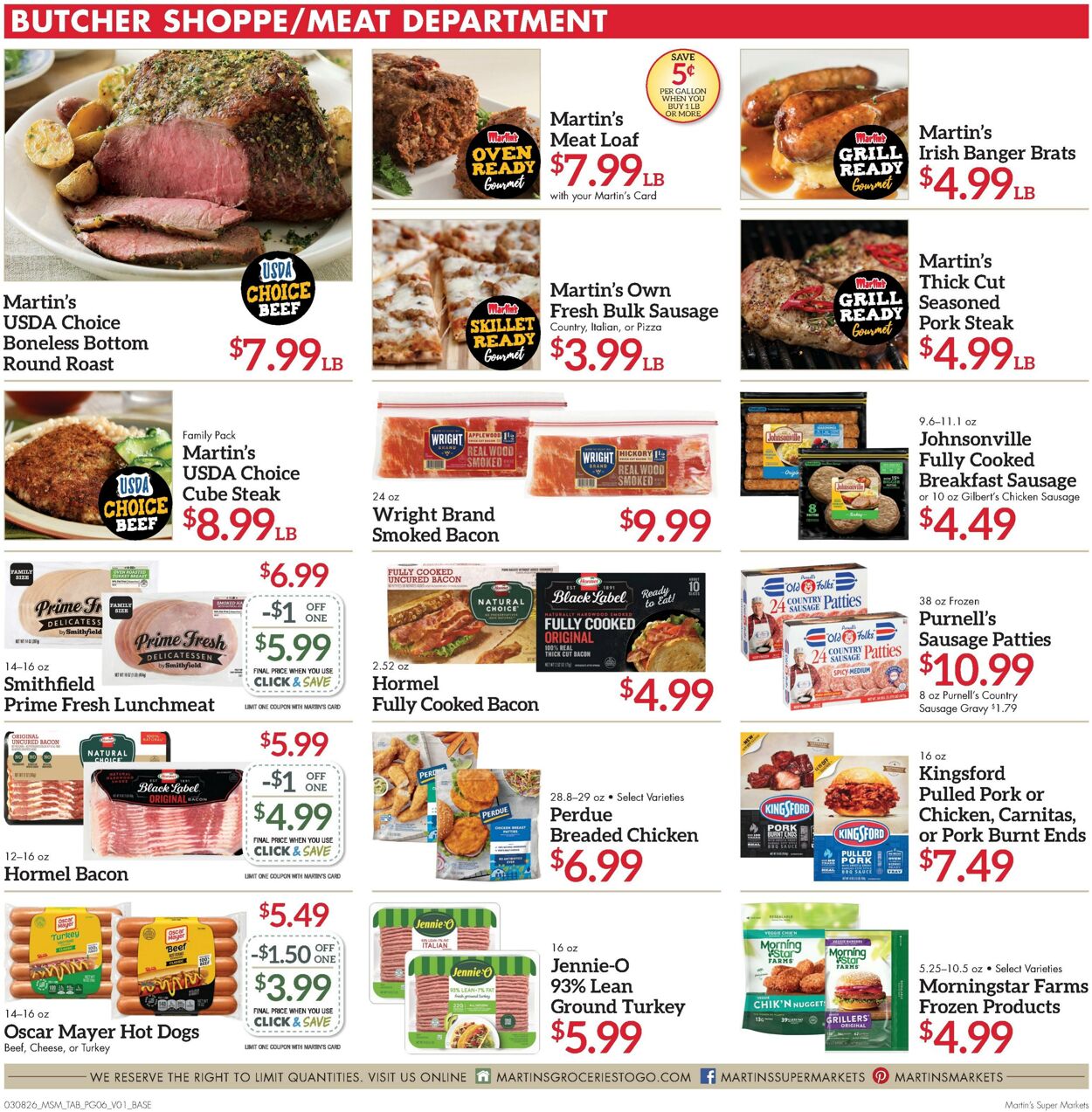 Weekly ad Martin's Supermarkets 03/08/2026 - 03/14/2026