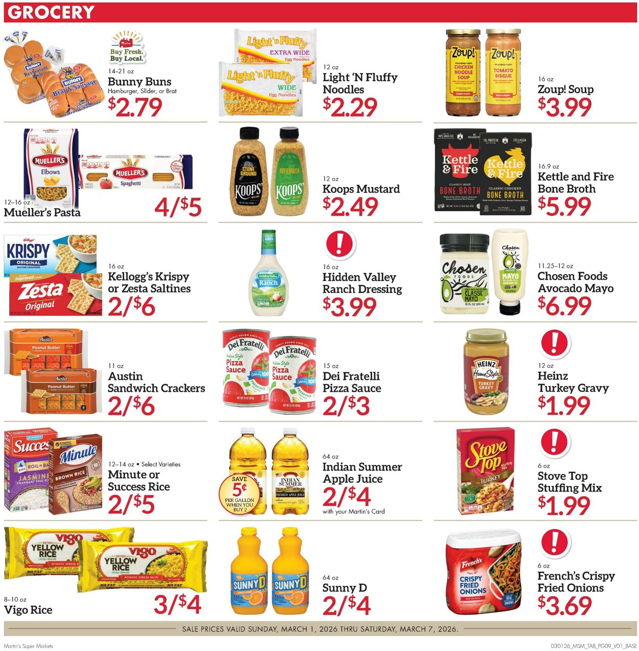 Weekly ad Martin's Supermarkets 03/01/2026 - 03/07/2026