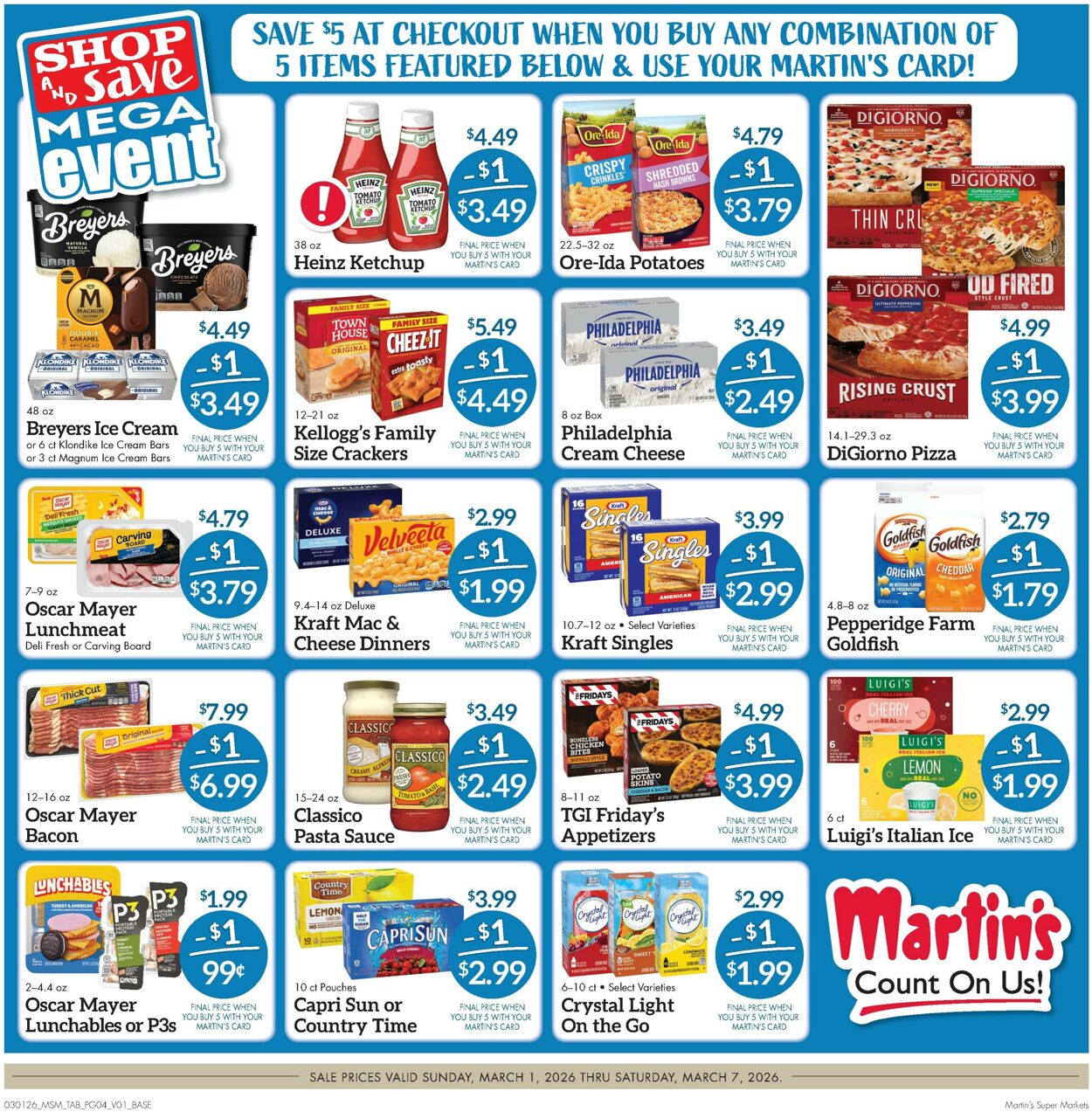 Weekly ad Martin's Supermarkets 03/01/2026 - 03/07/2026