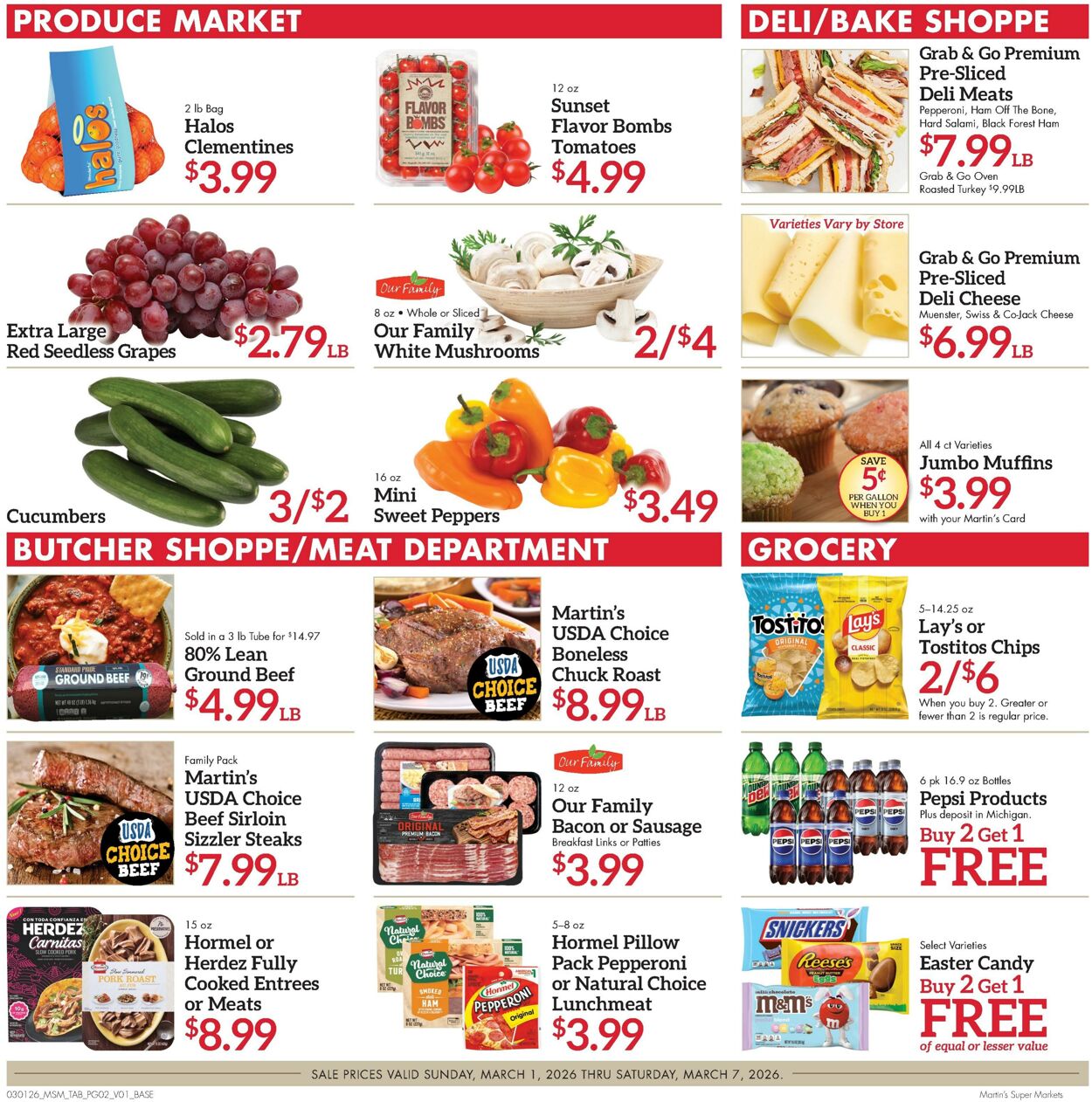 Weekly ad Martin's Supermarkets 03/01/2026 - 03/07/2026