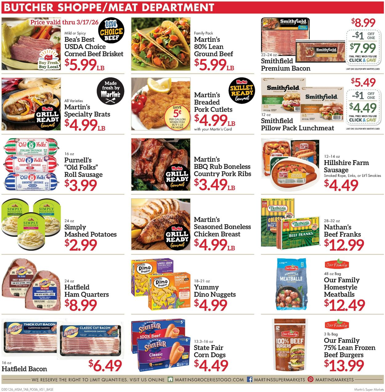 Weekly ad Martin's Supermarkets 03/01/2026 - 03/07/2026