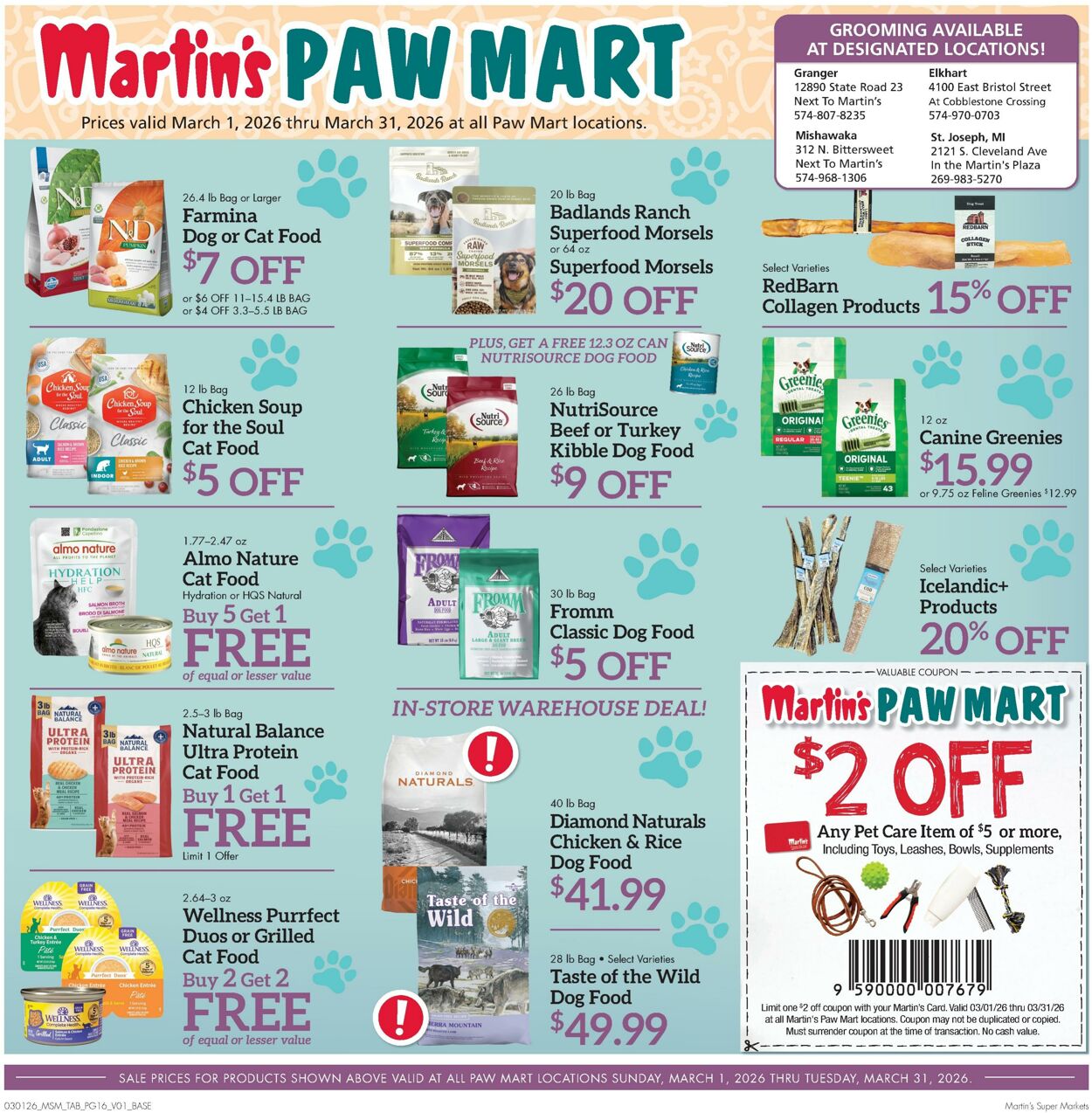 Weekly ad Martin's Supermarkets 03/01/2026 - 03/07/2026