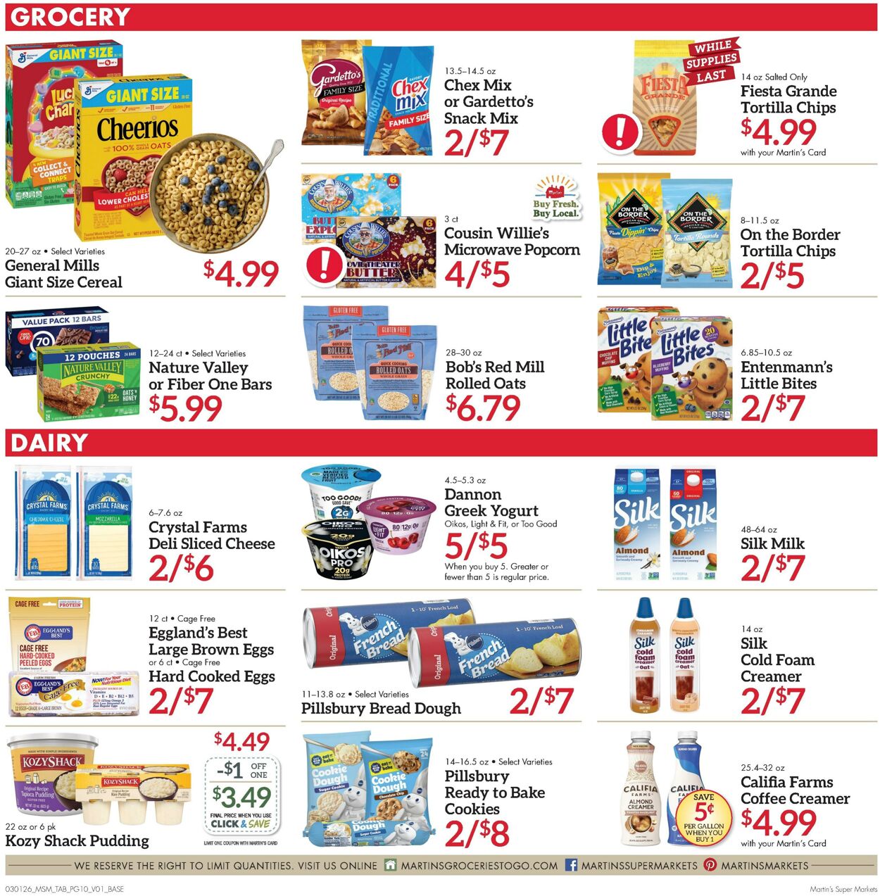 Weekly ad Martin's Supermarkets 03/01/2026 - 03/07/2026