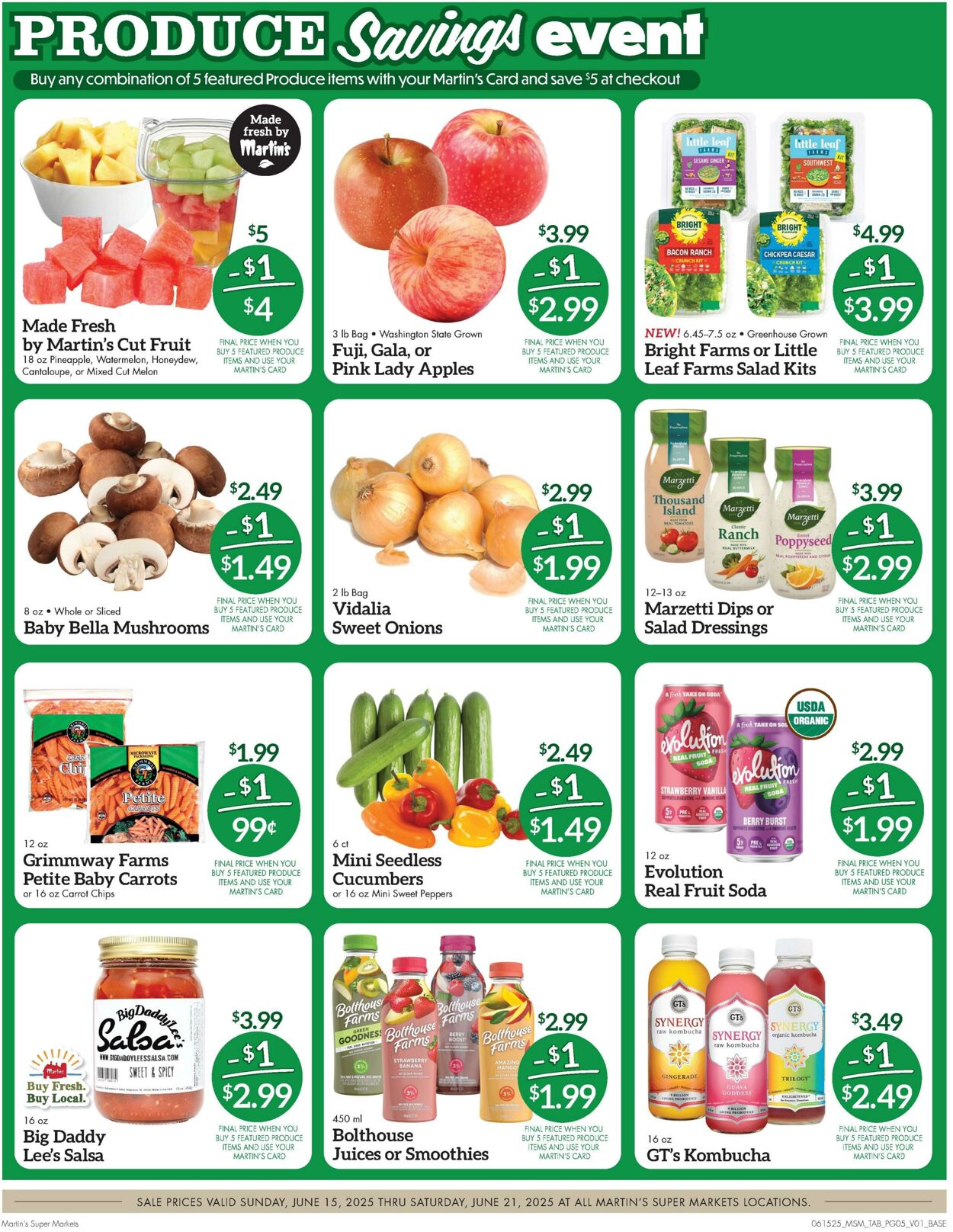 Weekly ad Martin's Supermarkets 06/15/2025 - 06/21/2025