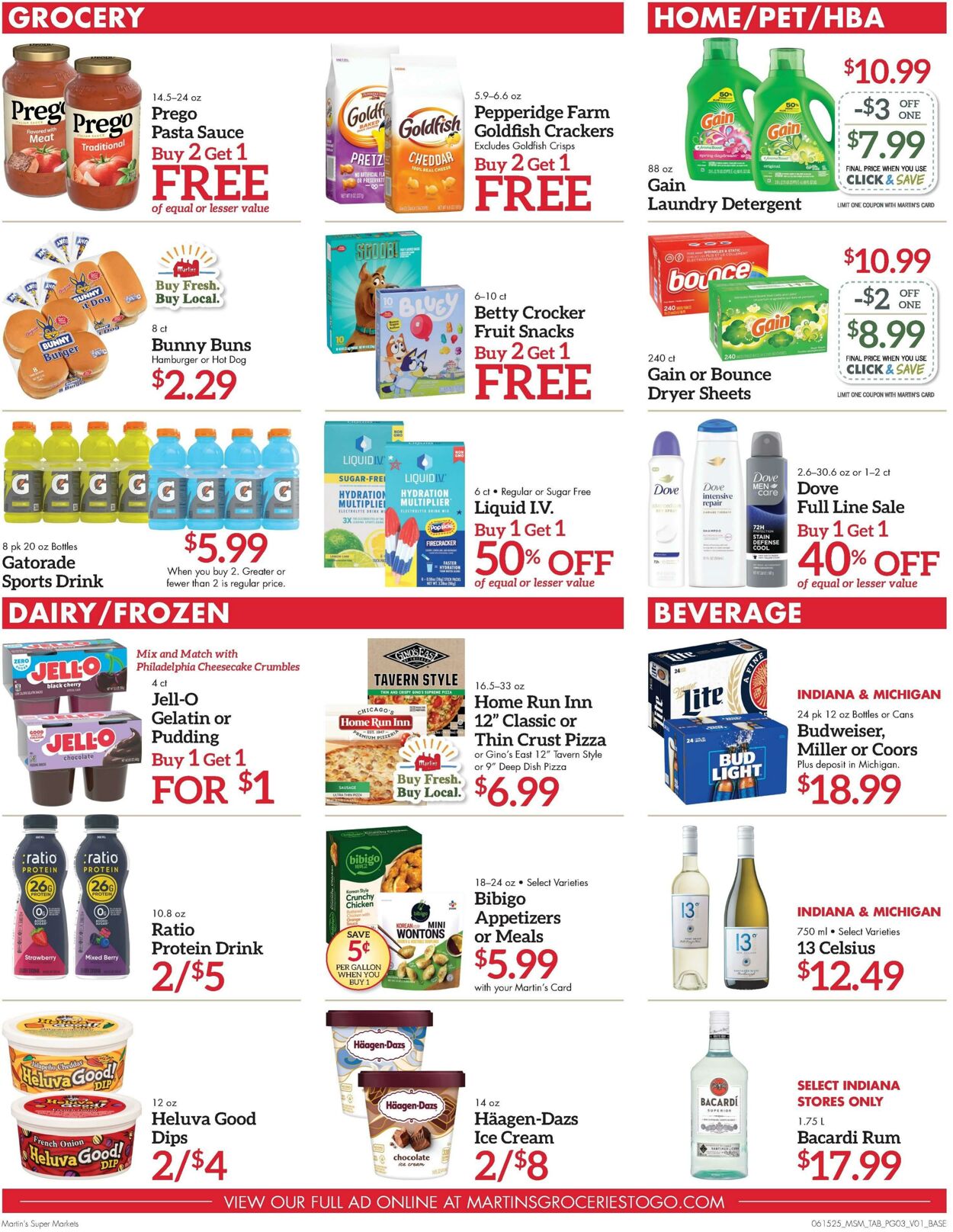 Weekly ad Martin's Supermarkets 06/15/2025 - 06/21/2025