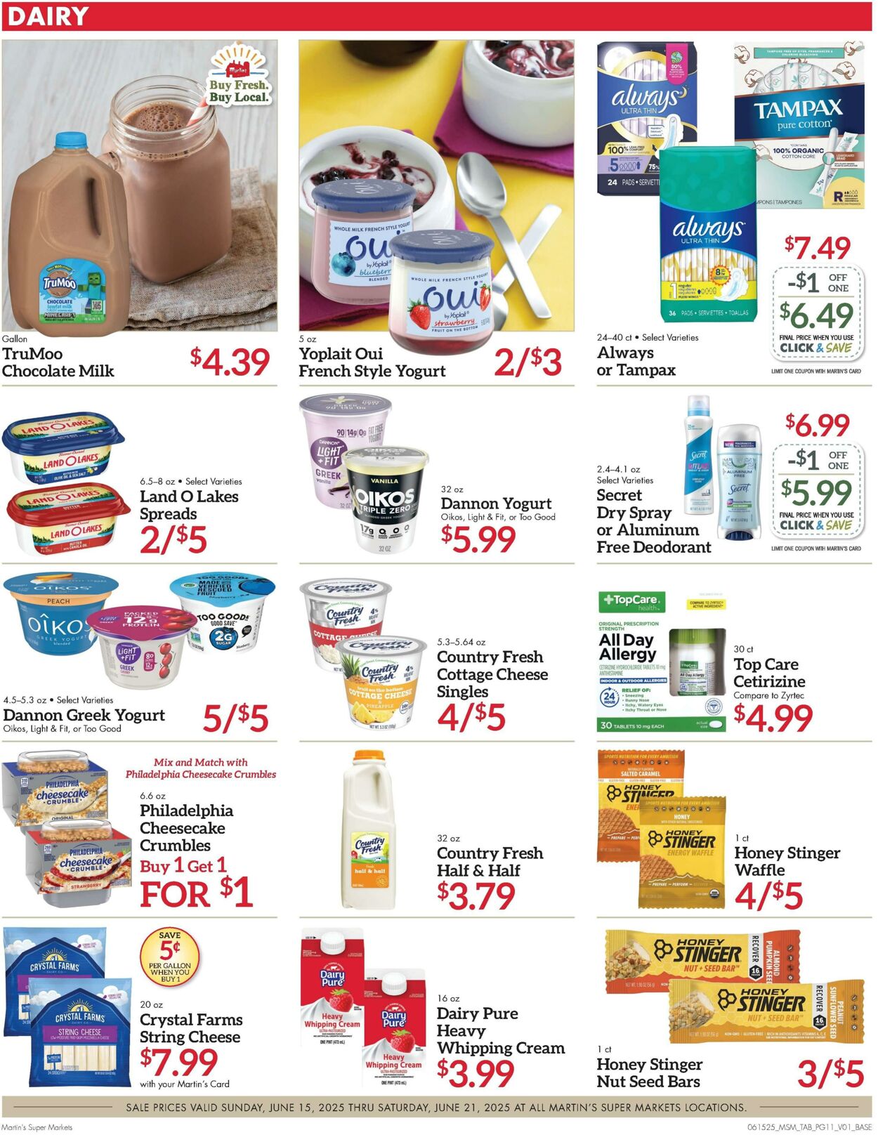 Weekly ad Martin's Supermarkets 06/15/2025 - 06/21/2025