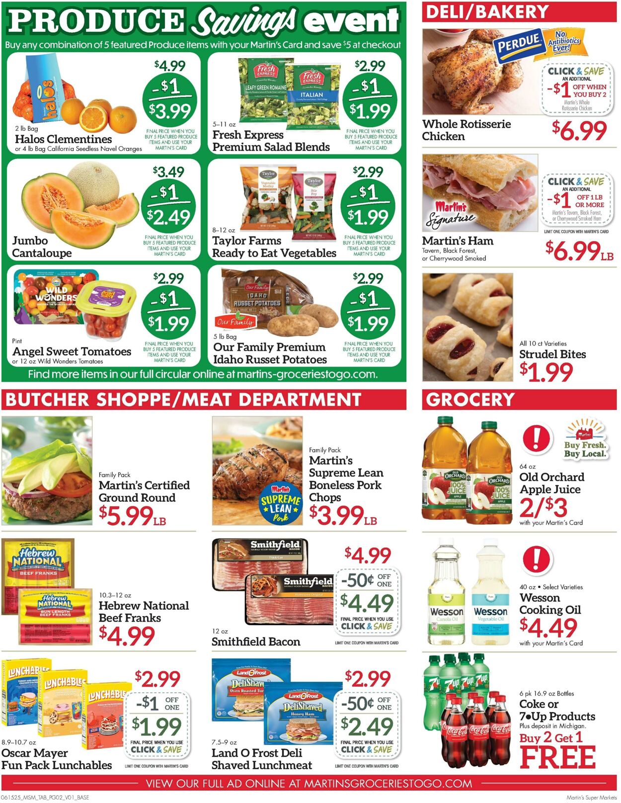 Weekly ad Martin's Supermarkets 06/15/2025 - 06/21/2025